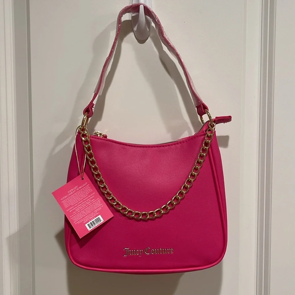 Juicy Couture hot pink top handle bag